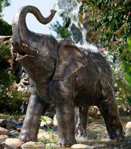 Bronzefigur Baby Elefant